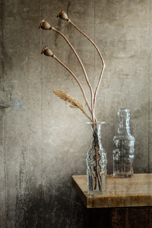 Poppies and Bottles